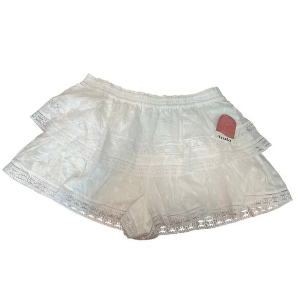 NEW Arula White Lace Shorts Plus Size 1X NWT Boho Indie Winslow - Picture 2 of 8